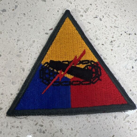 Vintage WWII Army HQ Headquarters Armored Division Patch & Military Bar Ribbons‎ - Picture 5 of 9